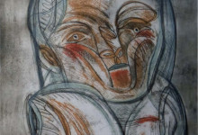 José Luis Cuevas, México, 1934. Serie Suite Madrileña, aguatinta y aguafuerte, 121 x 80 cms. 1987  (4)